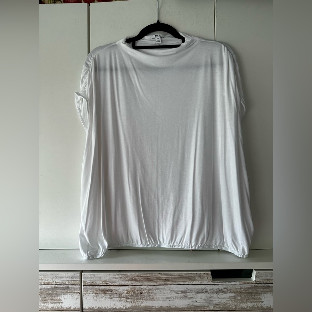 🤍 Bar III White Relaxed Tee 3X Plus Size Stretch Blouse